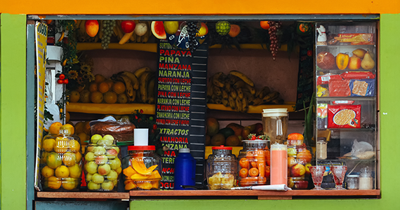 Fruit stand in Latam